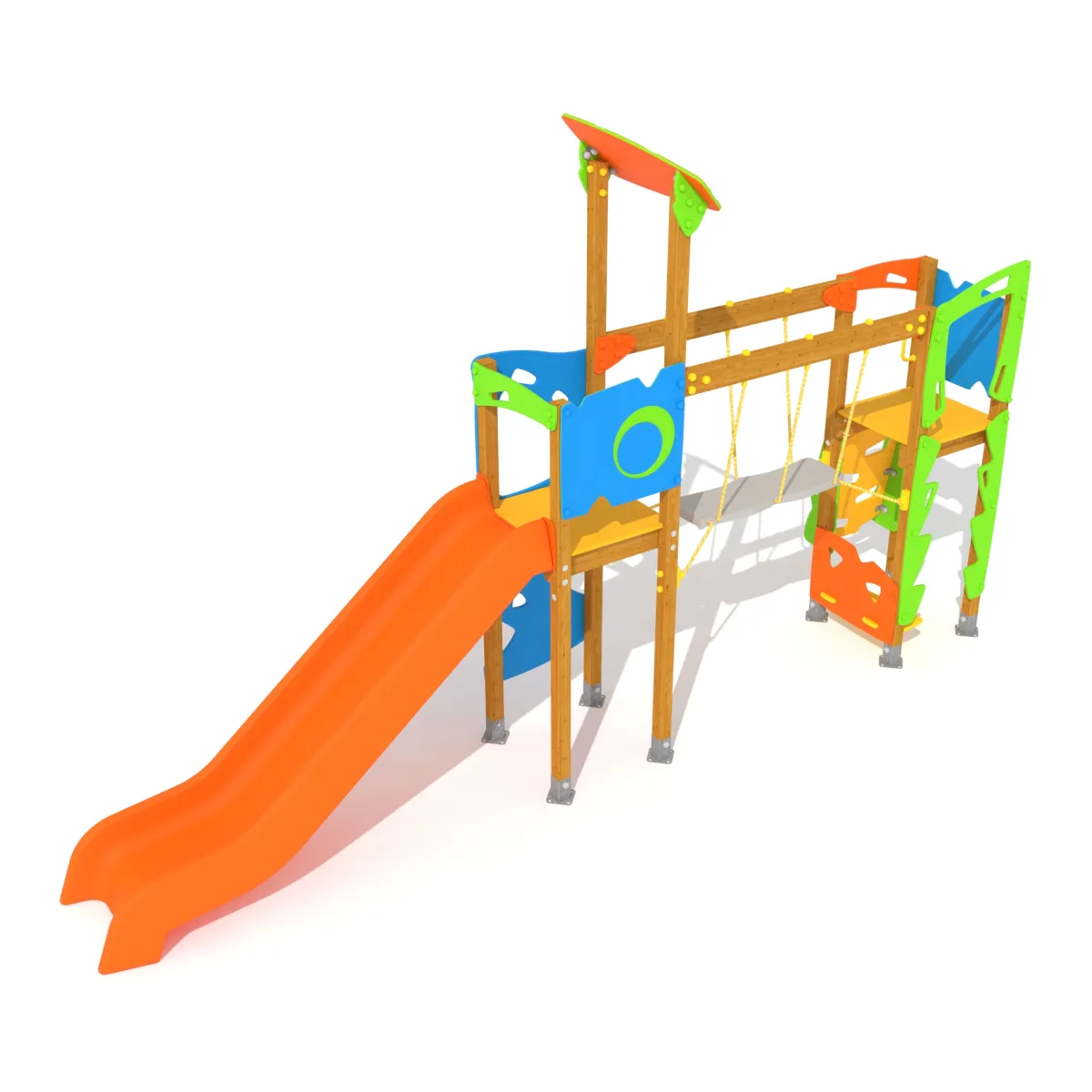 STRUCTURE MULTI-JEUX VELETA AVEC PONT